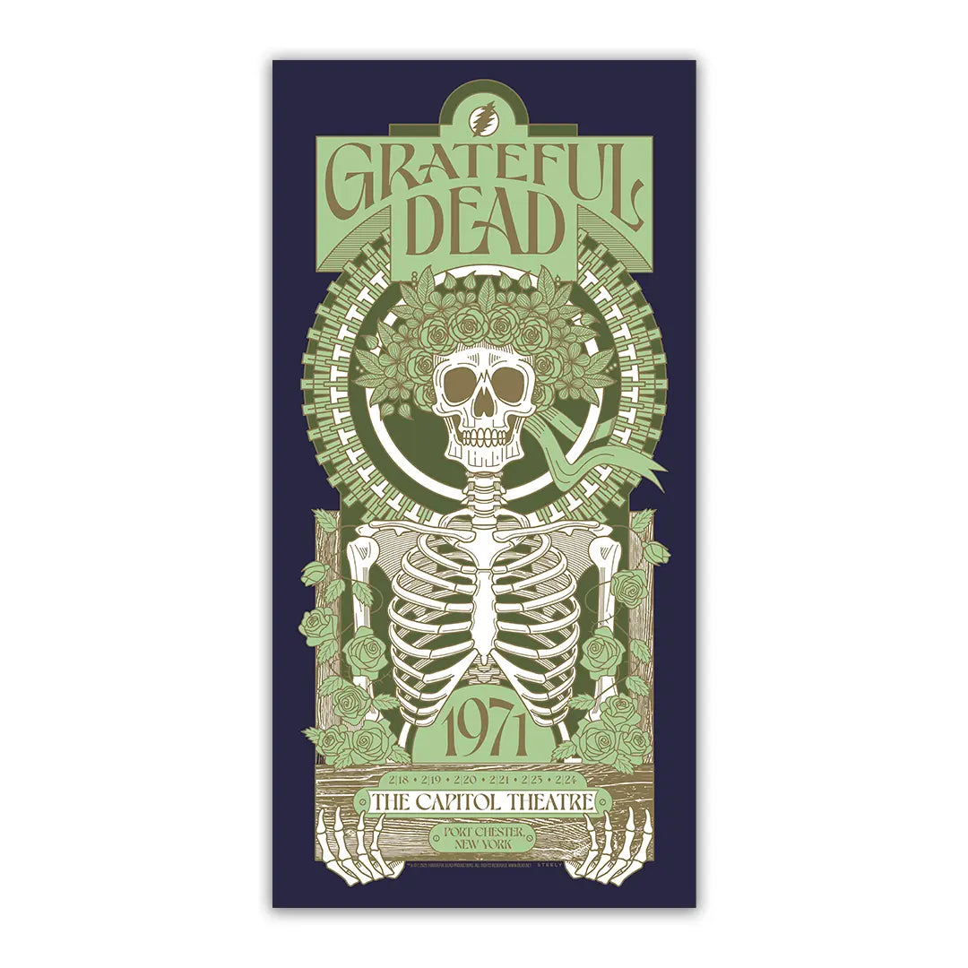 Grateful Dead (February 1971) 6-Show Run V5 Poster by Brian Steely