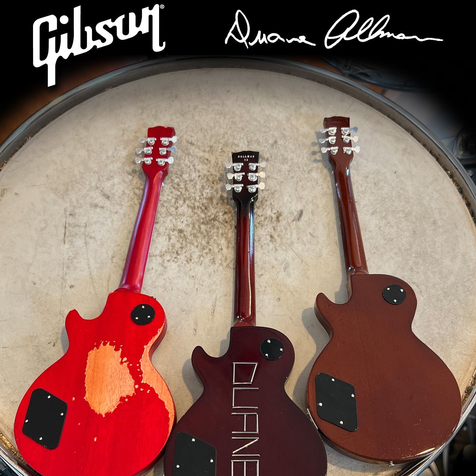 Duane Allman Gibson Les Paul Signature Mini Guitars (Set of 3)