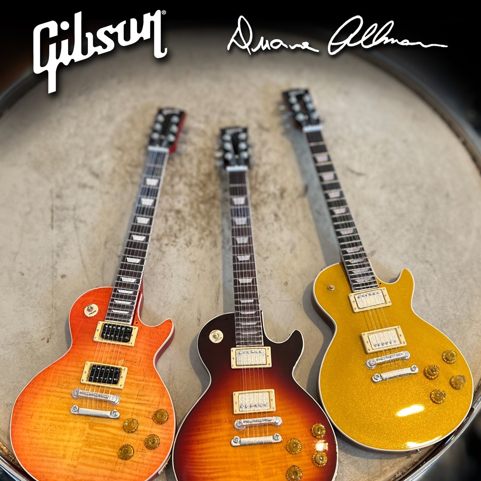 Duane Allman Gibson Les Paul Signature Mini Guitars (Set of 3)
