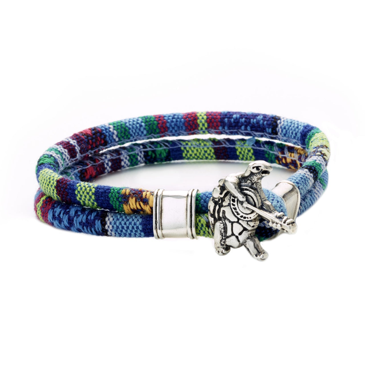 Terrapin Station Sterling Silver Cloth Rope Bracelet