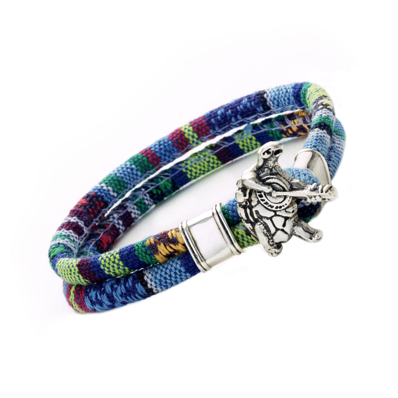 Terrapin Station Sterling Silver Cloth Rope Bracelet