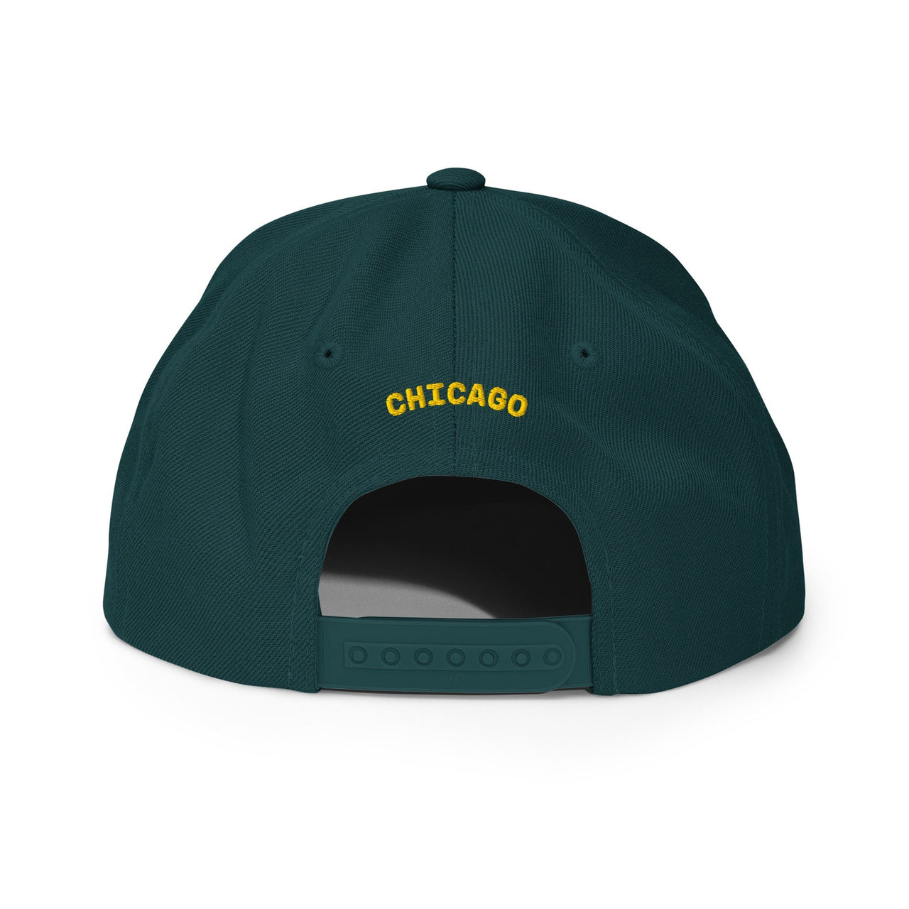 Garcia's Chicago Embroidered Green Snapback Hat