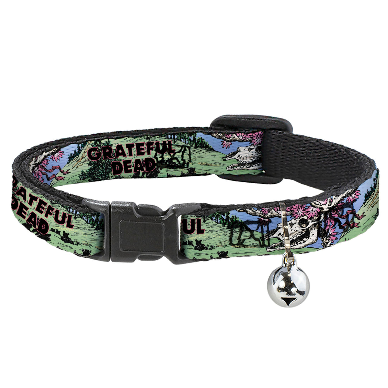 Grateful Dead Breakaway Cat Collar | Dave's Picks Vol. 9 Art (with Bell)