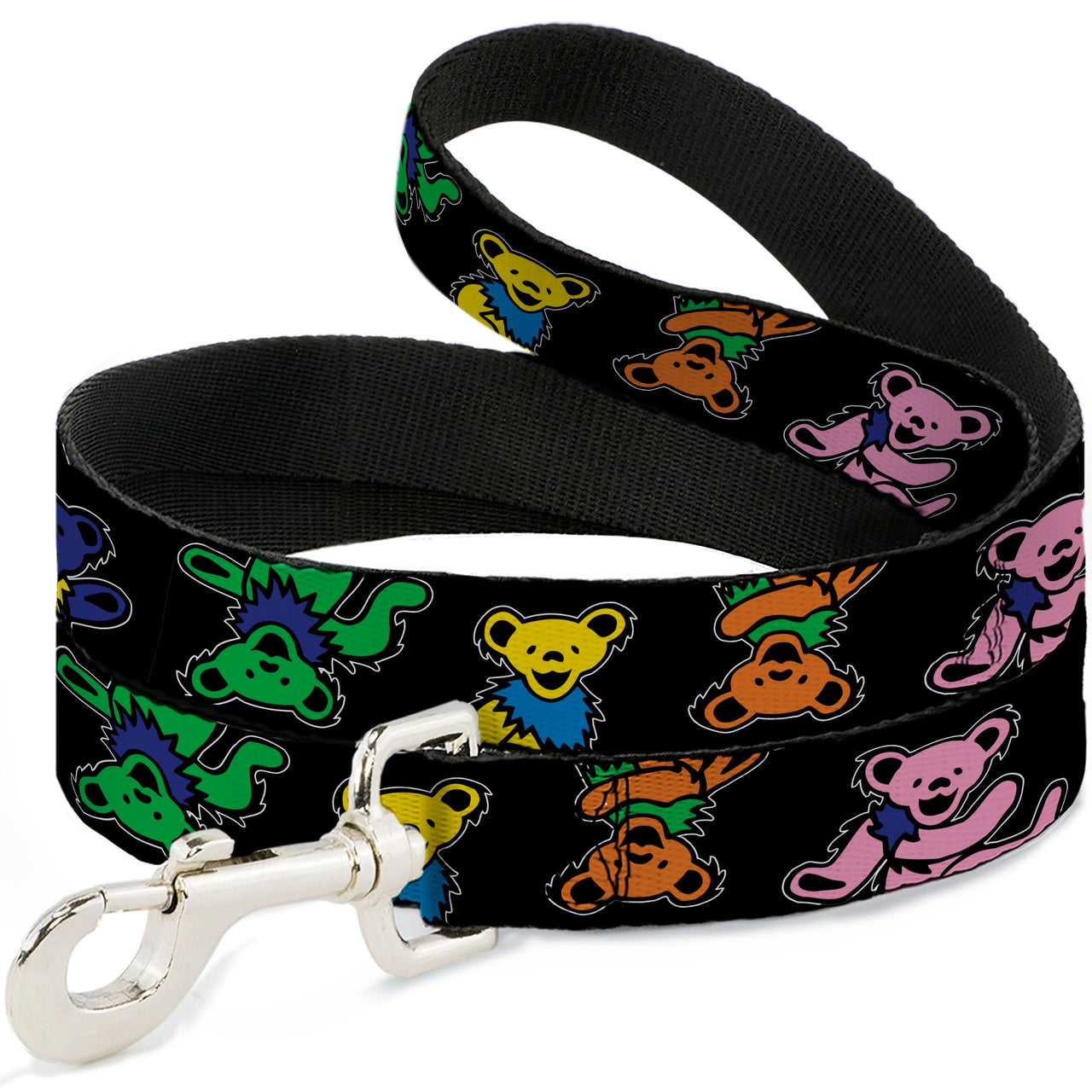 Grateful Dead Dog Leash | Rainbow Dancing Bears (Large Pattern)