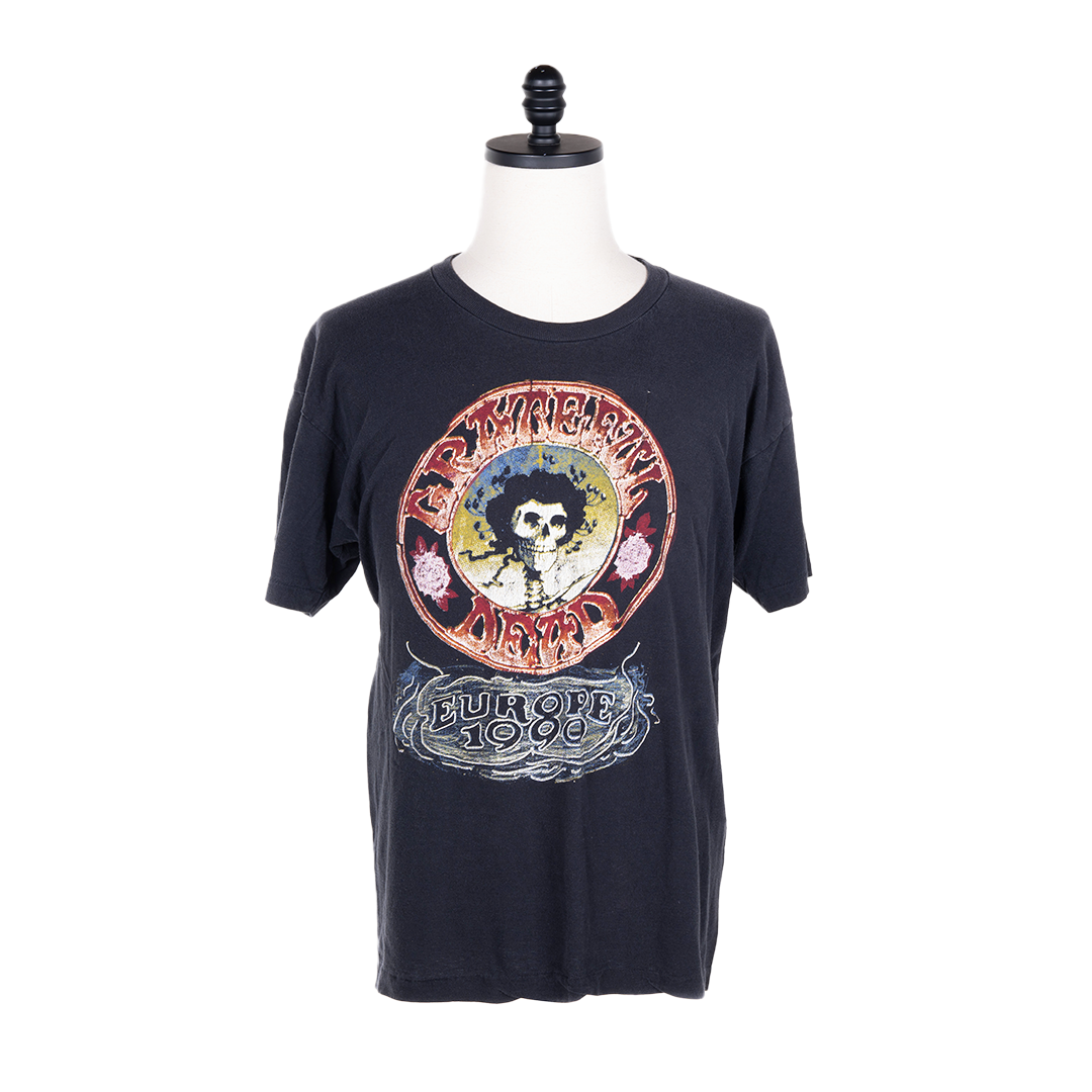 Grateful Dead Large Europe 90's Black T- Shirt | relix.shop