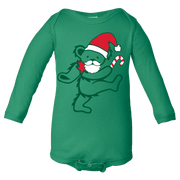 Grateful Dead Santa Bear Long Sleeve Baby Onesie
