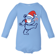 Grateful Dead Santa Bear Long Sleeve Baby Onesie