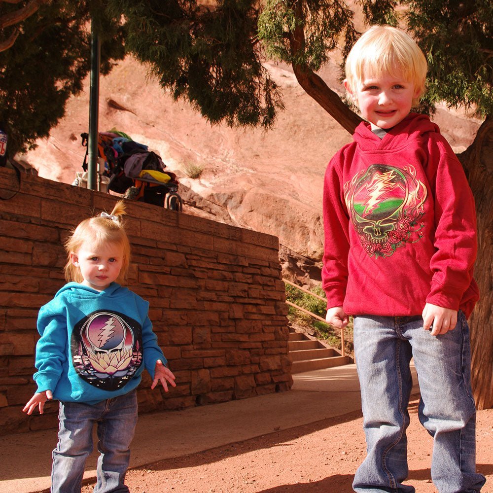 Grateful Dead Scarlet Fire Steal Your Face Toddler Hoodie