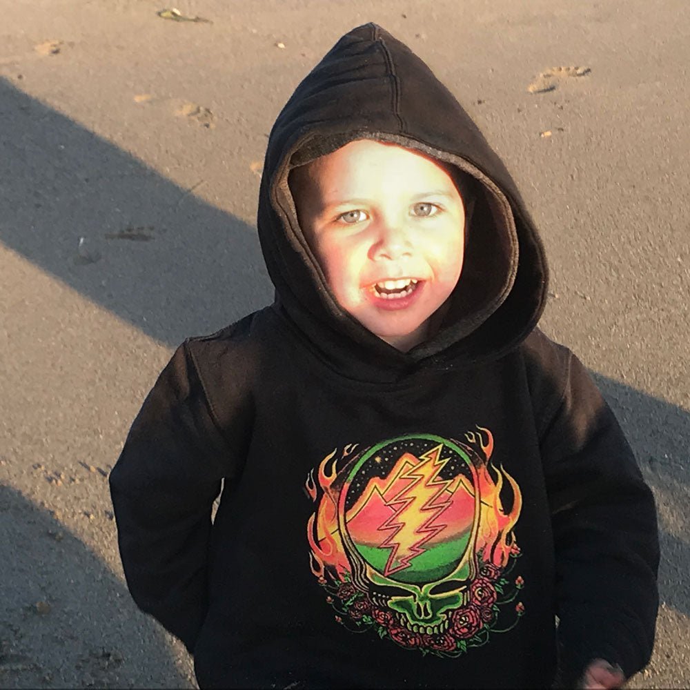 Grateful Dead Scarlet Fire Steal Your Face Toddler Hoodie