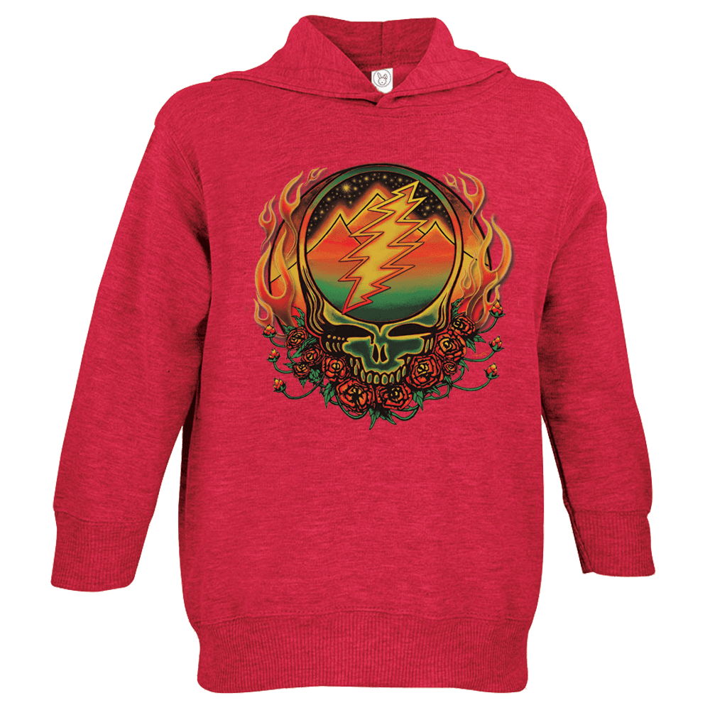 Grateful Dead Scarlet Fire Steal Your Face Toddler Hoodie