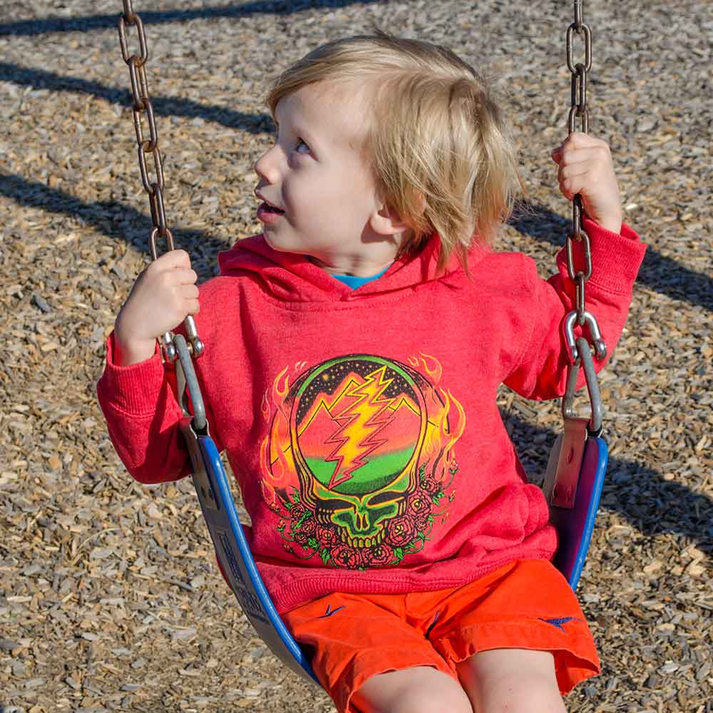 Grateful Dead Scarlet Fire Steal Your Face Toddler Hoodie