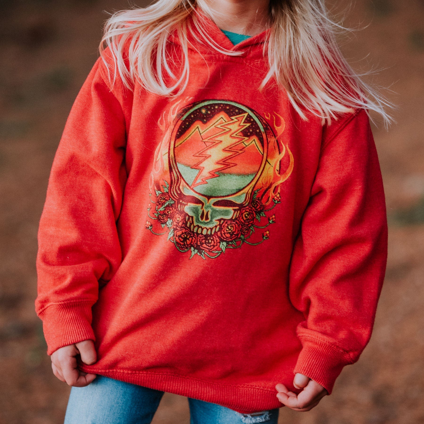 Grateful Dead Scarlet Fire Steal Your Face Toddler Hoodie
