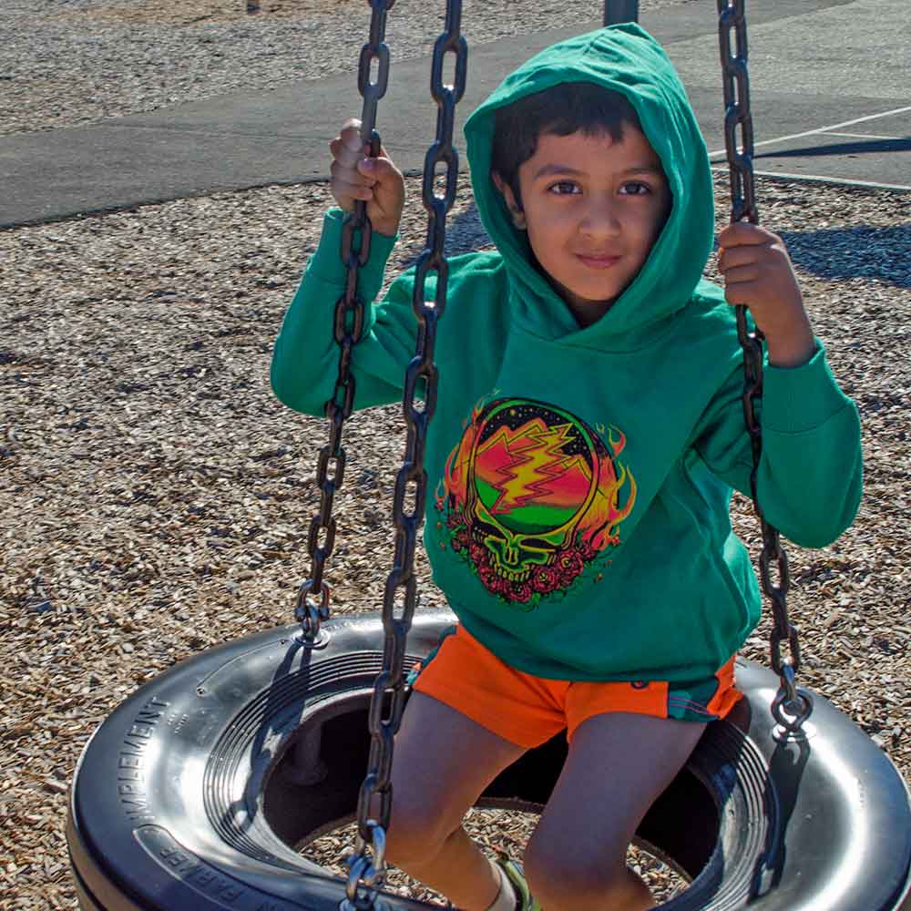 Grateful Dead Scarlet Fire Steal Your Face Toddler Hoodie