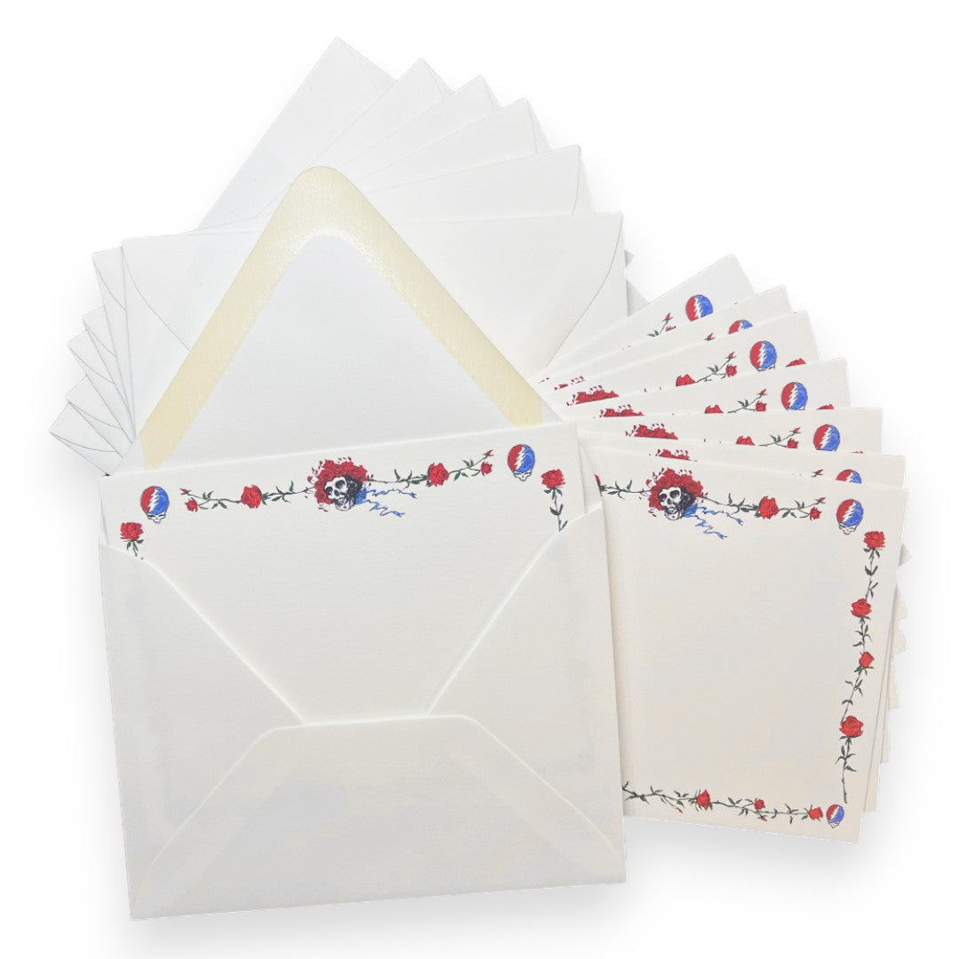 Grateful Dead Skull & Roses Greeting Cards (Set of 8)