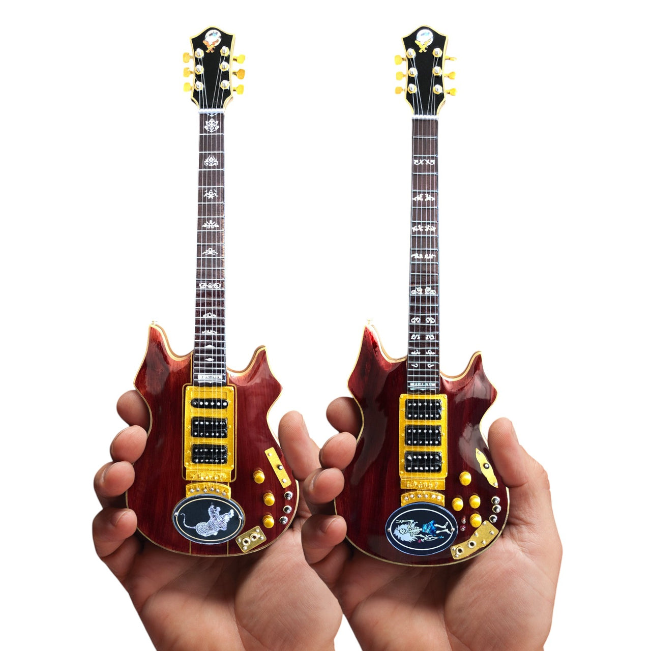 Jerry Garcia "Tiger" & "Rosebud" Miniature Guitars (Set of 2)