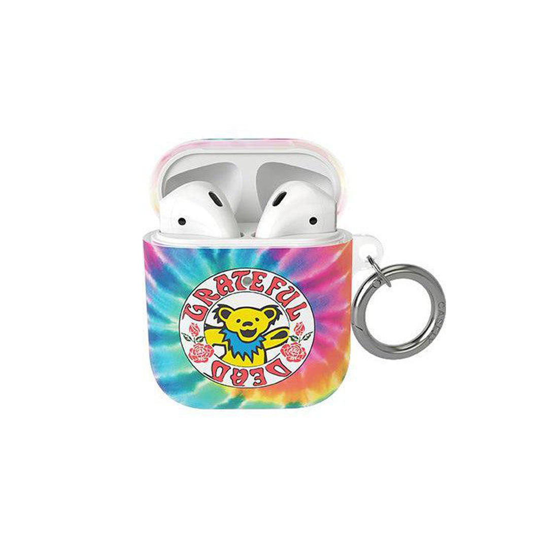 Grateful Dead AirPods Case with Tie Dye and Dancing Bear