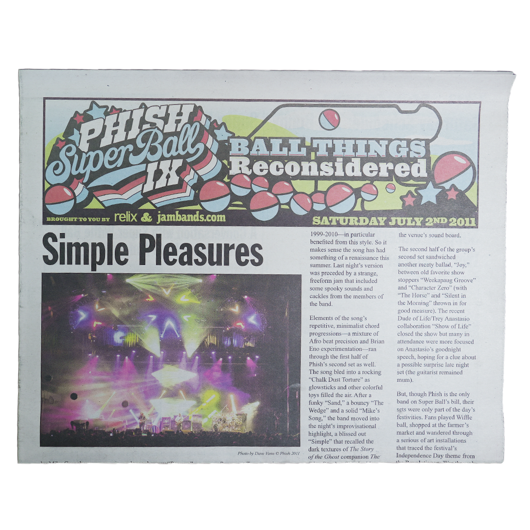 Phish Superball 2011 - Ball Things Reconsidered Bundle