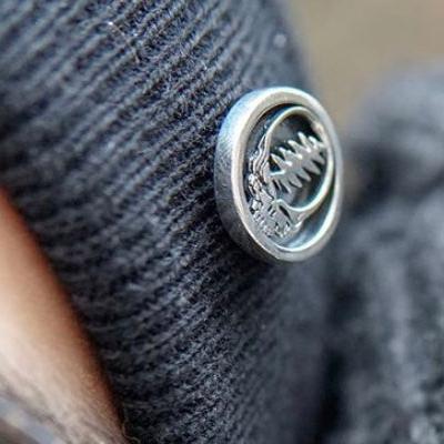 Steal Your Face Sterling Silver Pin