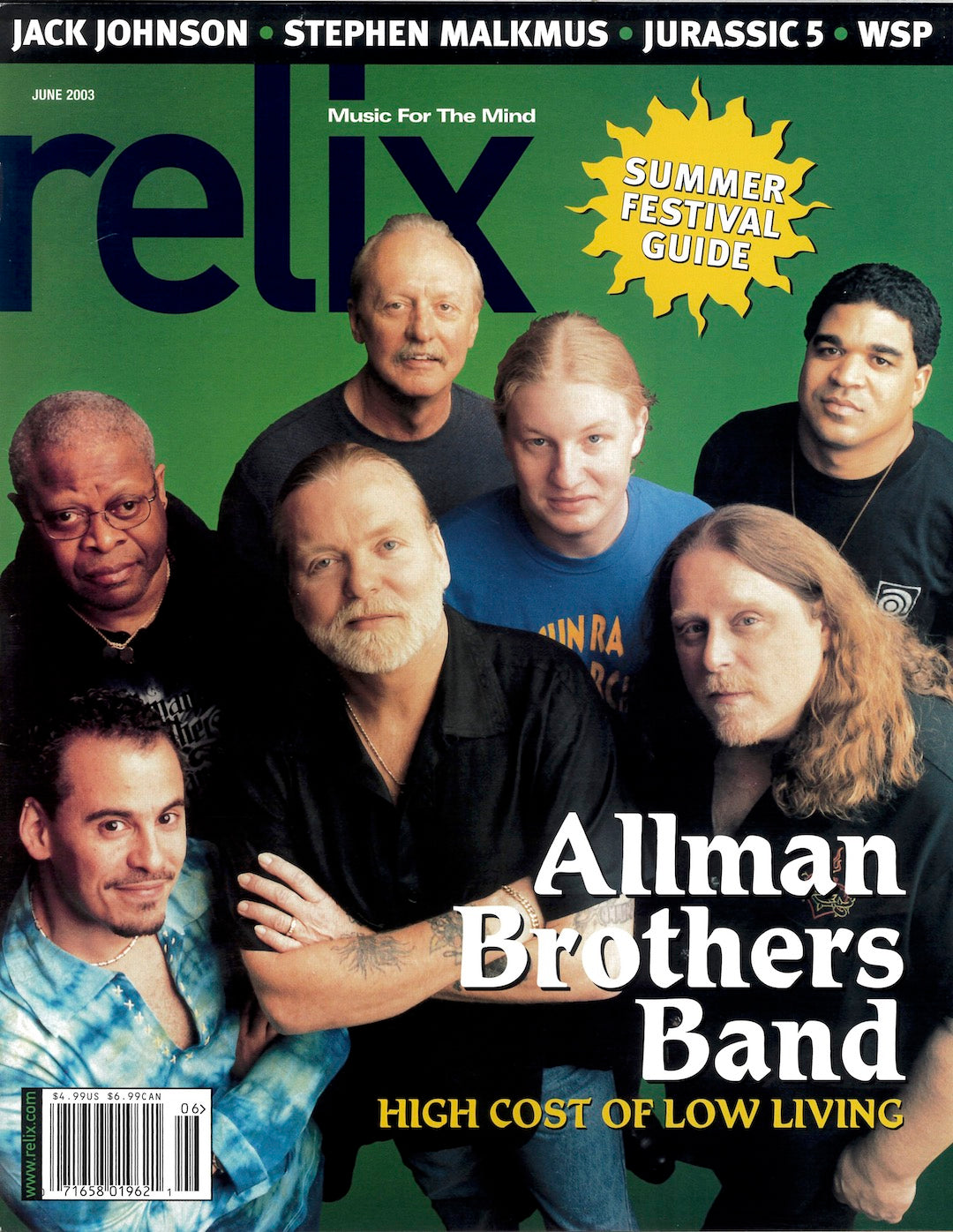The Allman Brothers Band - June 2003 Relix Issue