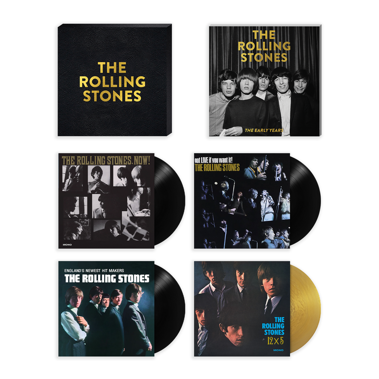 The Rolling Stones x Goldmine - Early Years Limited Edition Box Set (Book + 4 LPs)