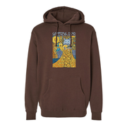 Grateful Dead 6/24/1970 hooded sweatshirt by Todd Slater front view featuring colorful psychedelic cat graphic