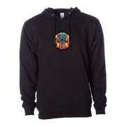 Grateful Dead hoodie designed by Drew Millward front view with detailed psychedelic artwork on chest
