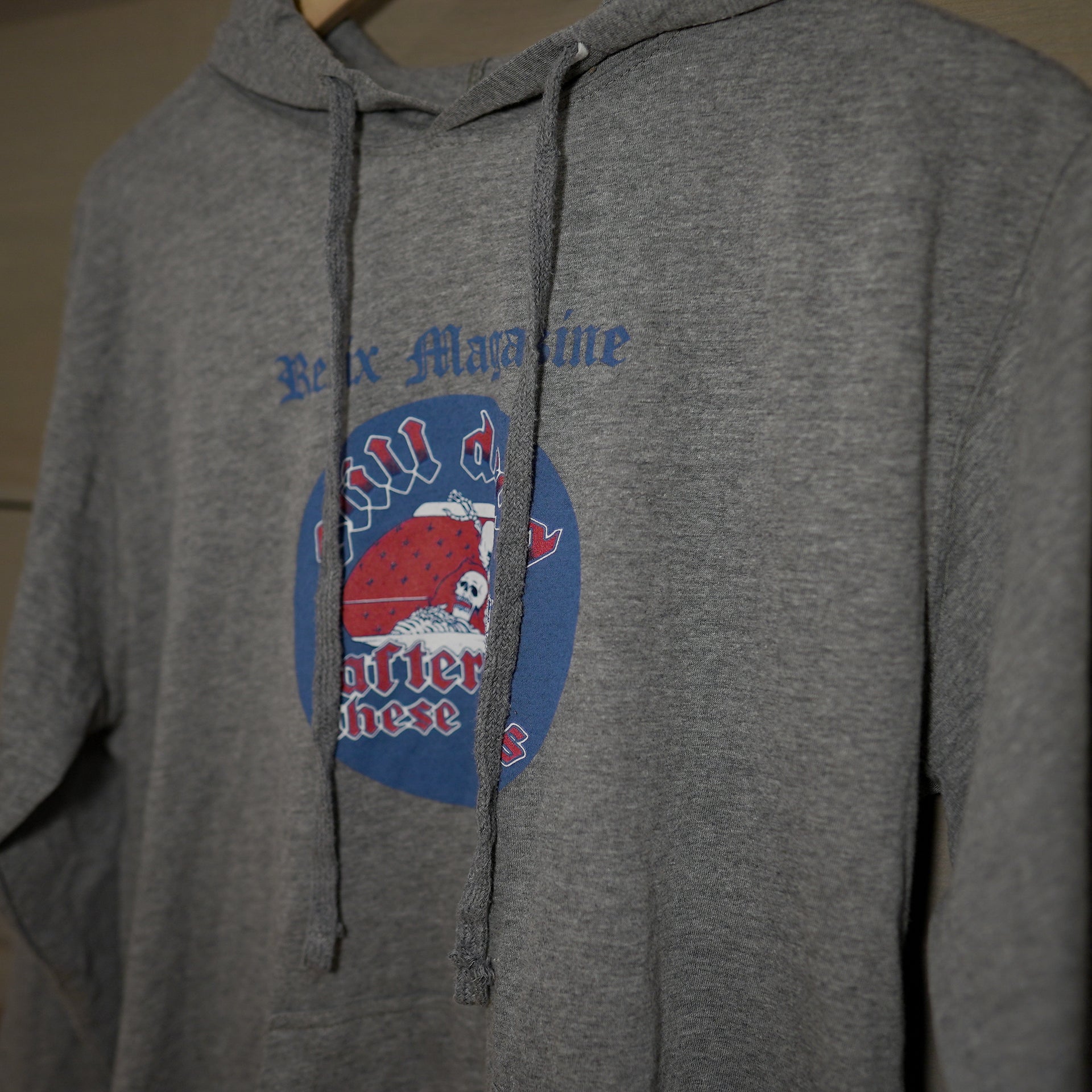 Side view of Still Dead After All These Years pullover