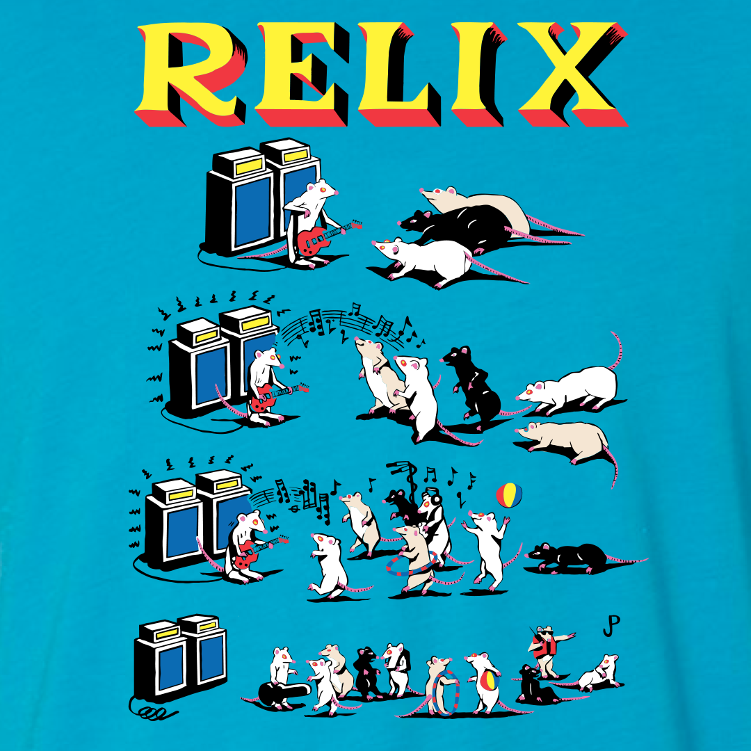 Jim Pollock "Pied Piper" Turquoise T-Shirt