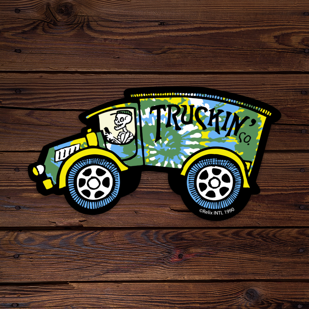 Truckin' Co Throwback Green Sticker