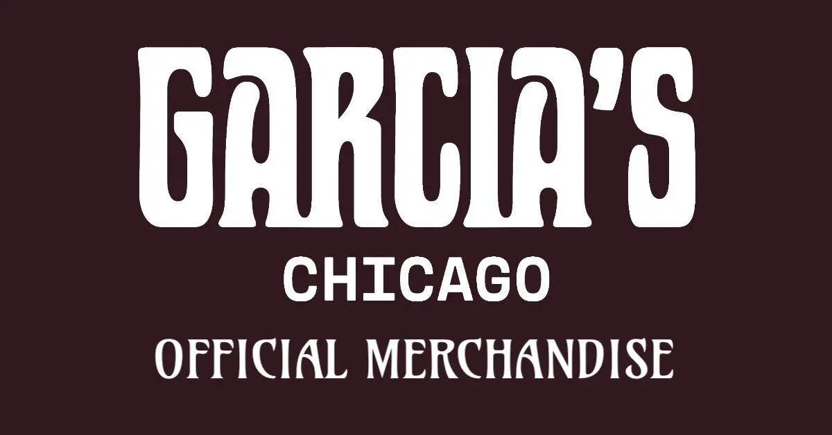 Garcia’s Chicago official merch featuring vintage Grateful Dead shirts, posters, hoodies, hats, and jam band accessories
