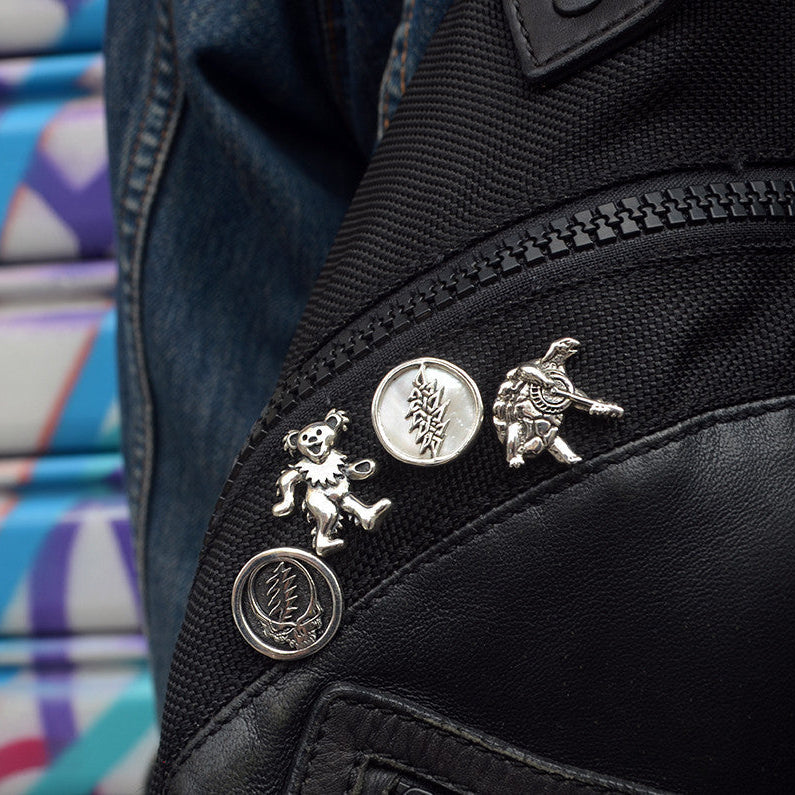 13-Point Lightning Bolt Sterling Silver Pin