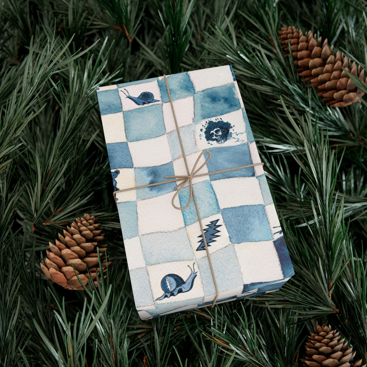 Grateful Dead Checkerboard Wrapping Paper