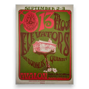 13th Floor Elevators, Sir Douglas Quintet – The Avalon Ballroom, San Francisco (Sep 2–3, 1966) by Stanley Mouse & Alton Kelley