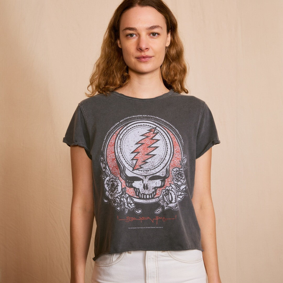Grateful Dead Crop Top - Steal Your Face 