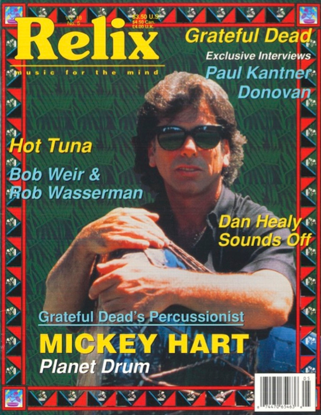 Mickey Hart - October 1991 Relix Issue