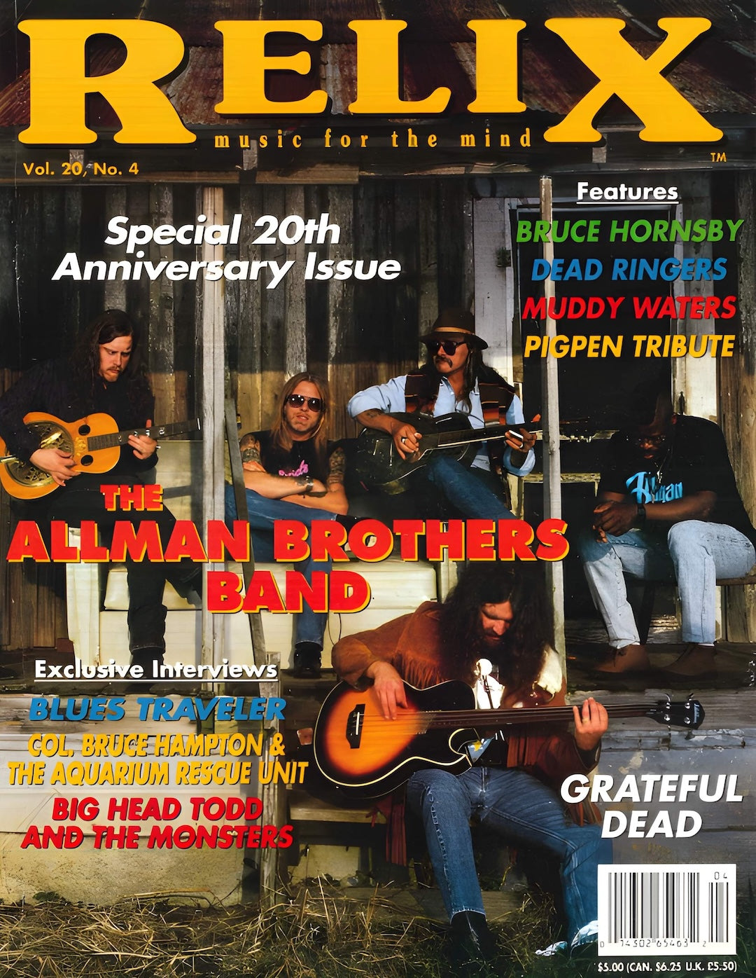 The Allman Brothers Band - August 1993 Relix Issue