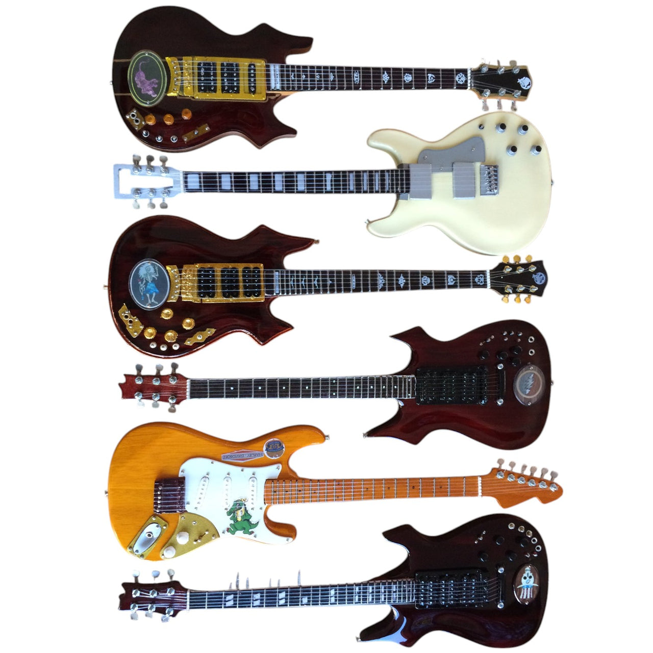 Jerry Garcia Mini Guitars (Set of 6)
