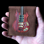 Grateful Dead Jerry Garcia "Rosebud" Handmade Leather Guitar Wallet