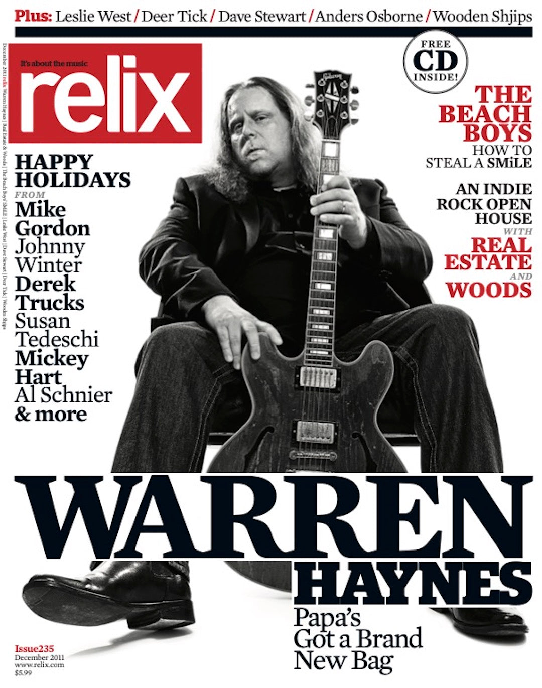 Warren Haynes - December 2011 Relix Issue