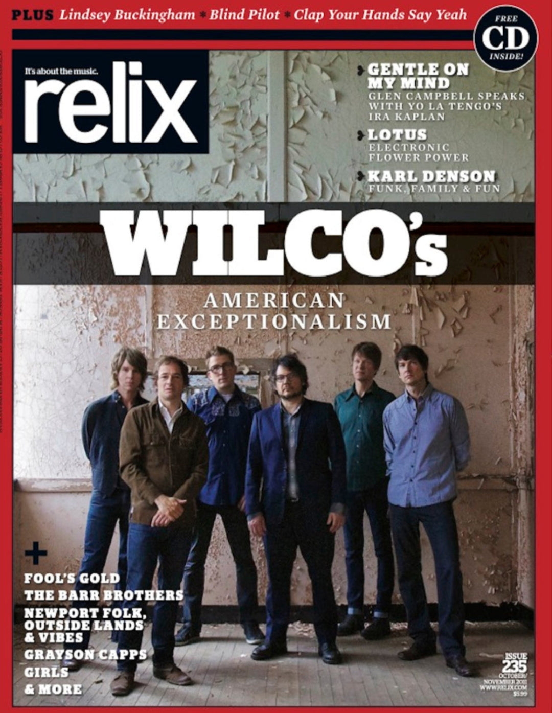 Wilco - October/November 2011 Relix Issue