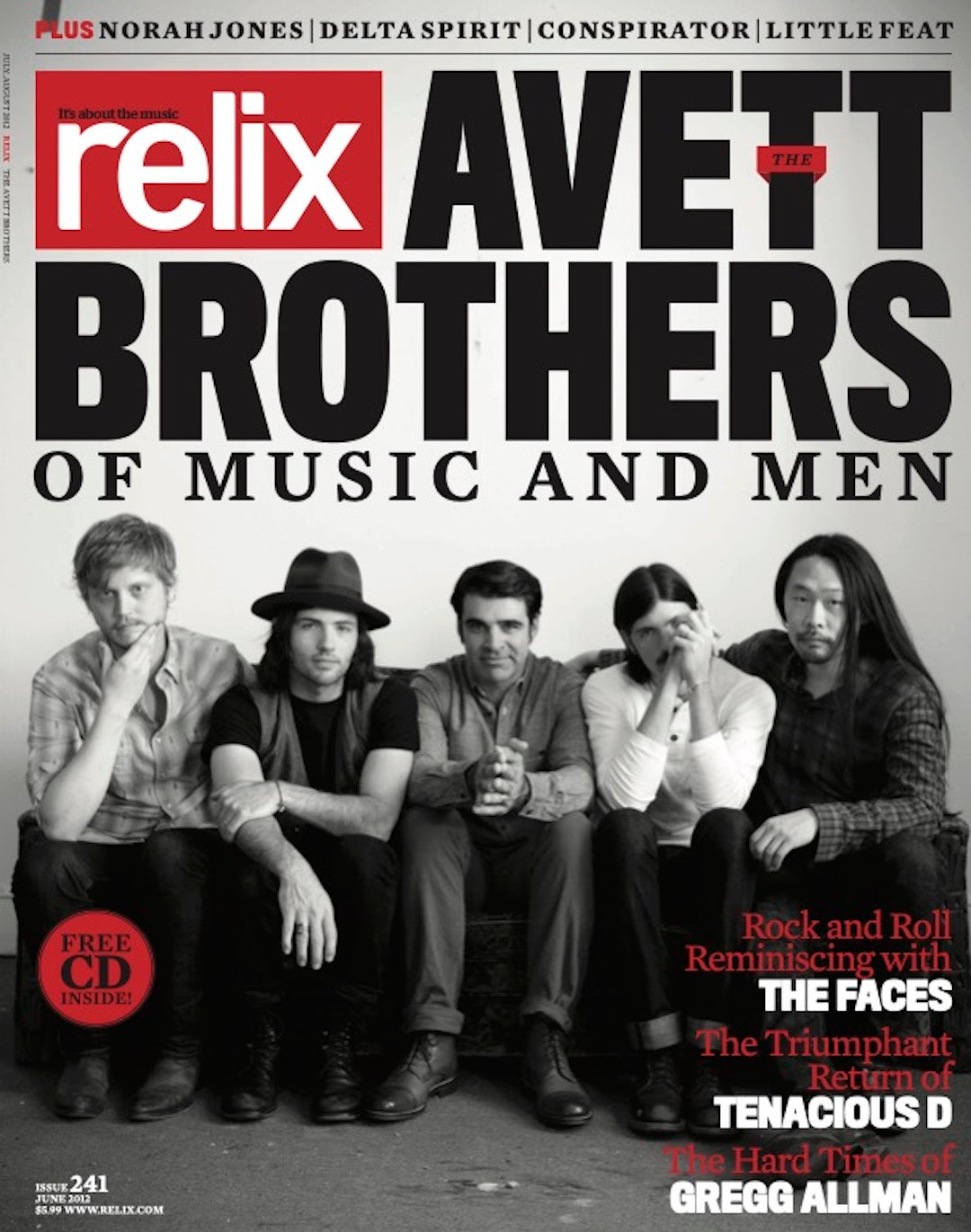 The Avett Brothers - July/August 2012 Relix Issue