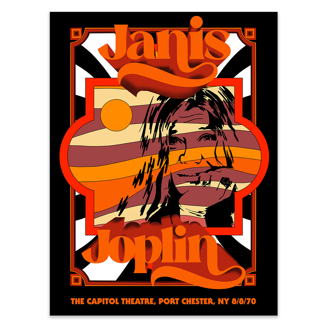 Janis Joplin Poster - 8/8/1970 at The Capitol Theatre