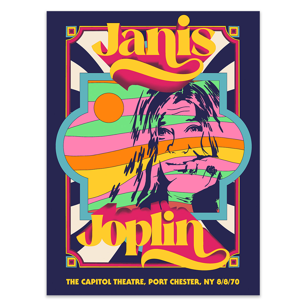 Janis Joplin Poster - 8/8/1970 at The Capitol Theatre