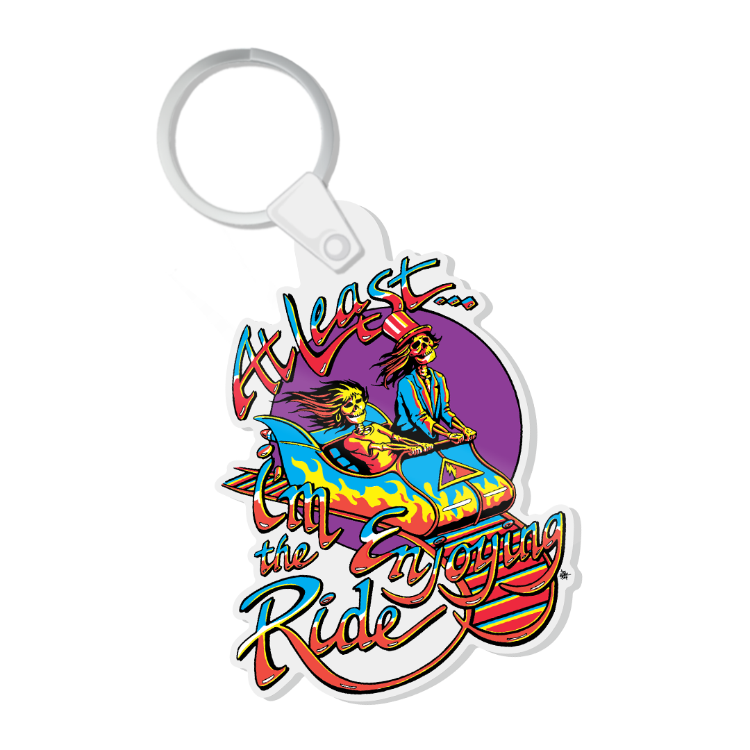 Enjoying The Ride - Throwback Keychain