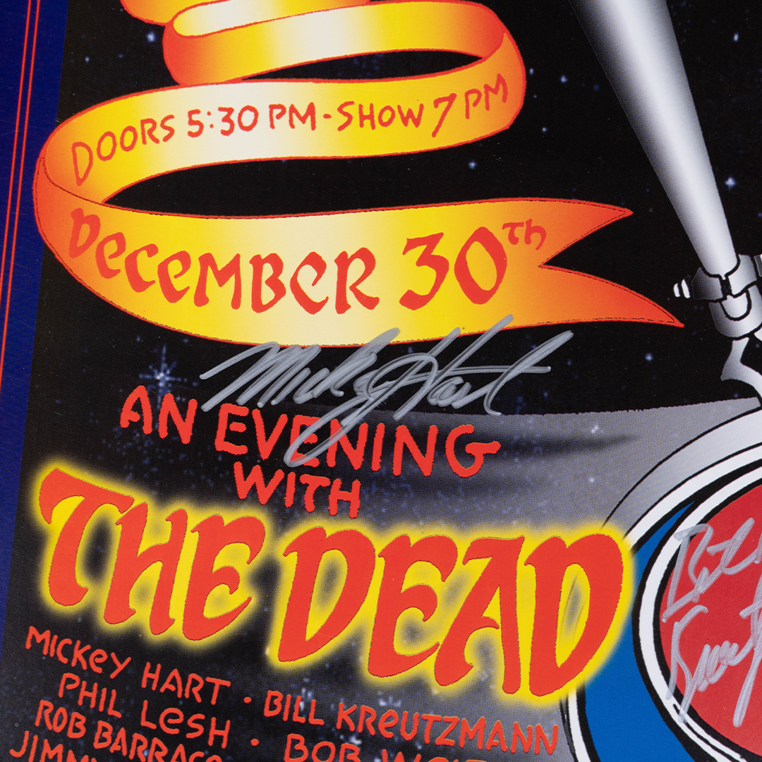 Grateful Dead NYE 2003 Poster Signed by Grateful Dead & Joan Osborne