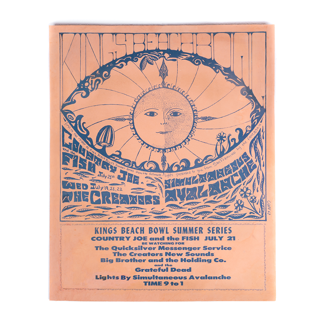 Grateful Dead and Janis Joplin 1967 Concert Poster (Only Known Copy)