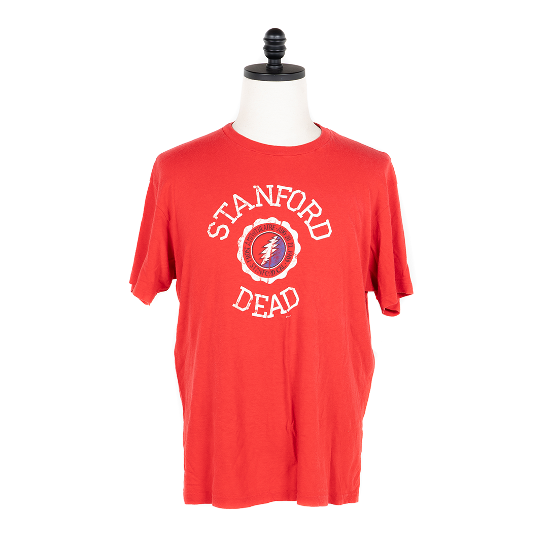 Grateful Dead 1983 XL Stanford Dead Red T-Shirt