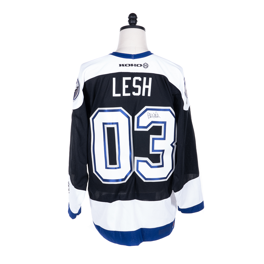 Phil Lesh's Personal Tampa Bay XL Lightning Hockey Jersey Signed Twice by Phil Lesh