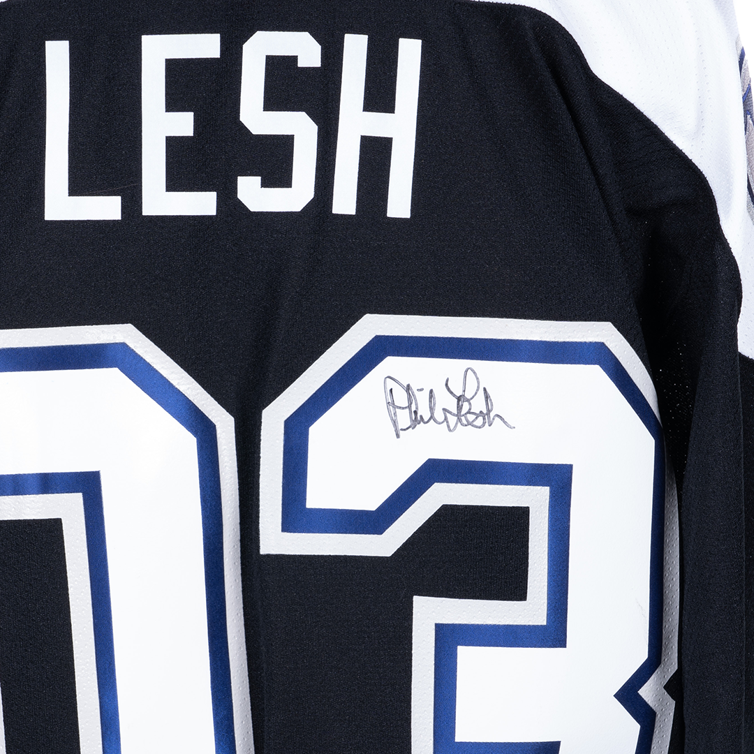 Phil Lesh's Personal Tampa Bay XL Lightning Hockey Jersey Signed Twice by Phil Lesh