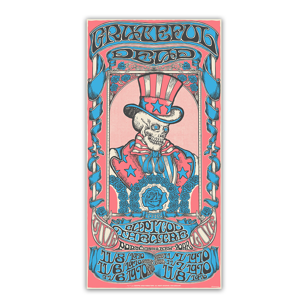 Grateful Dead (November 1970) 6-Show Run V3 Poster by Taylor Rushing